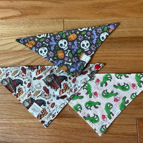 Other - 3 cat bandanas - holiday pack
